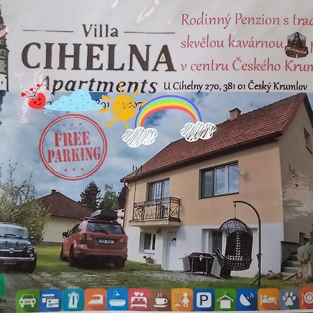 Český Krumlov Villa Cihelna Apartments מראה חיצוני תמונה